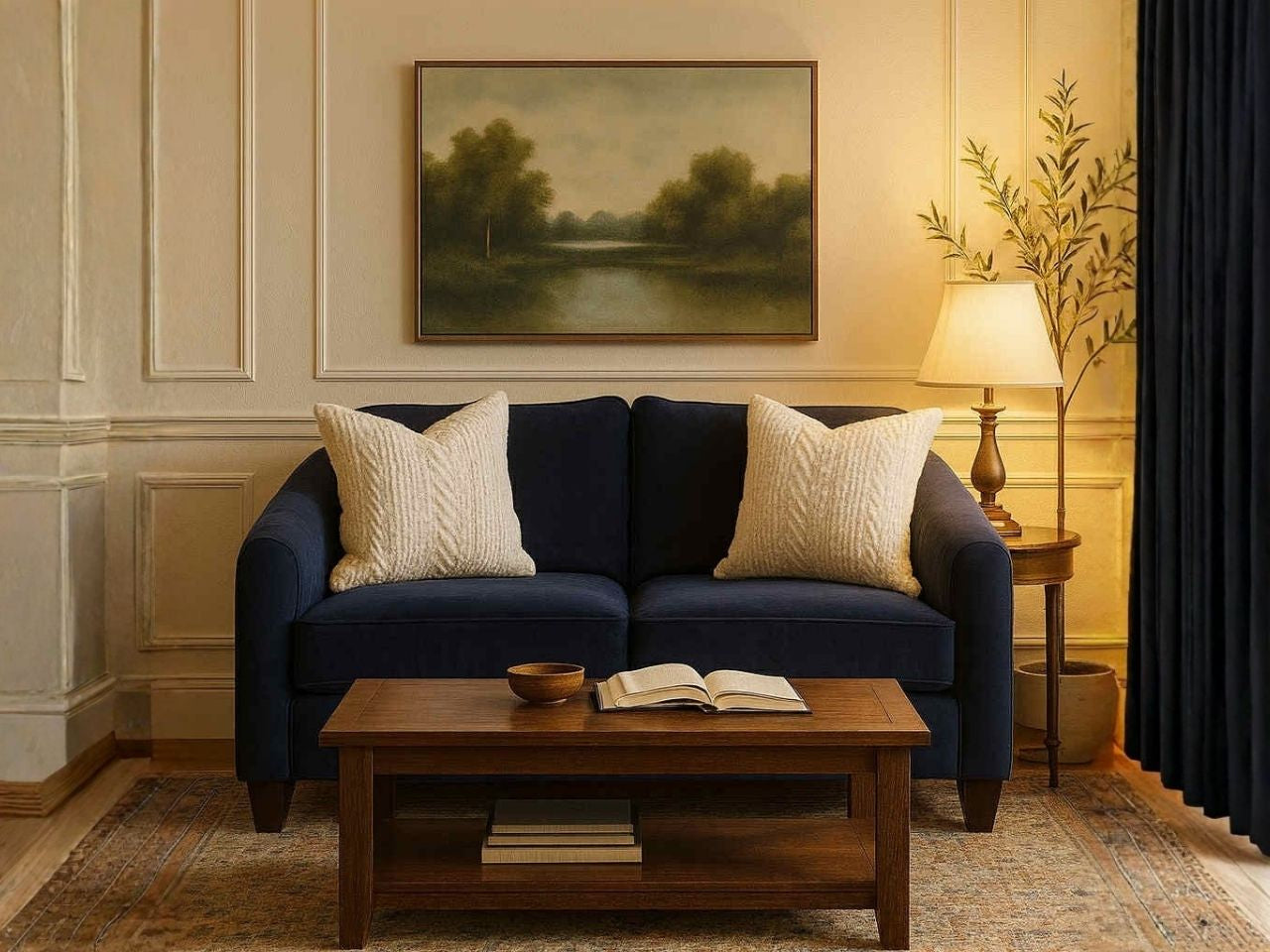 Lila Upholstered Deep Seat Loveseat view 4