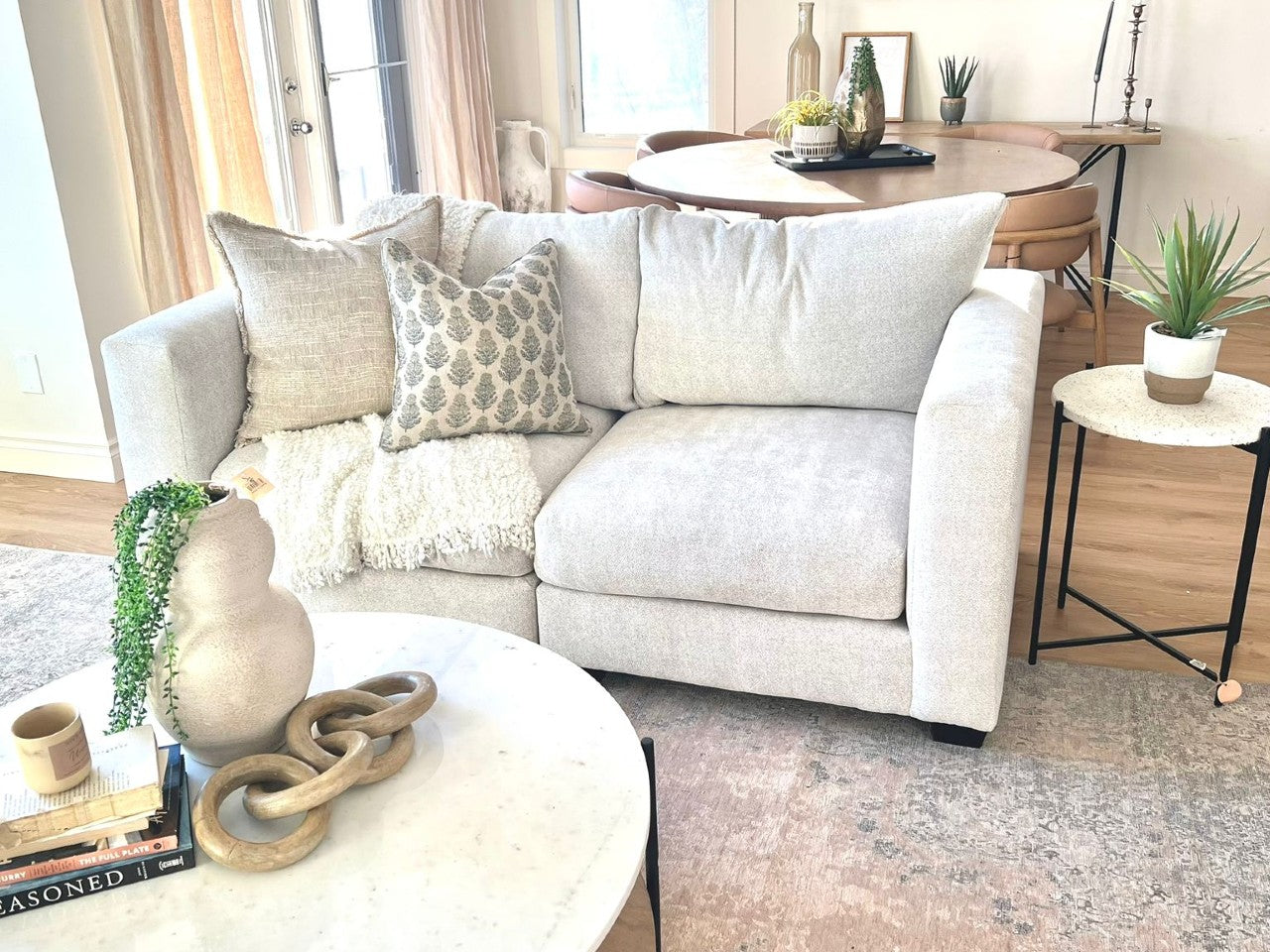Custom 2-pc Cloud Modular Sofa view 4