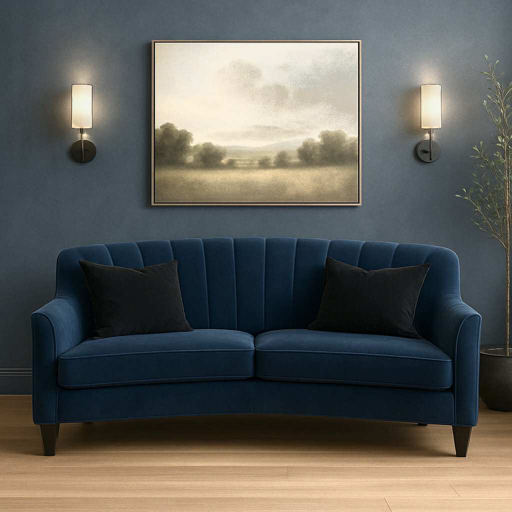 Chanel Custom Curved Sofa view 5