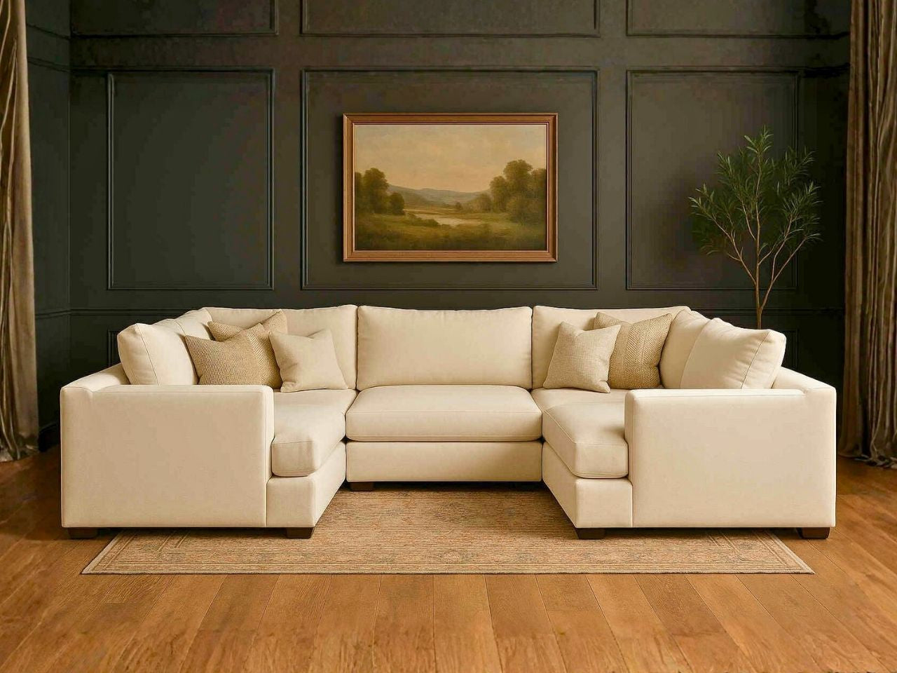 Custom 5-pc Cloud Modular Sectional - U Configuration view 3