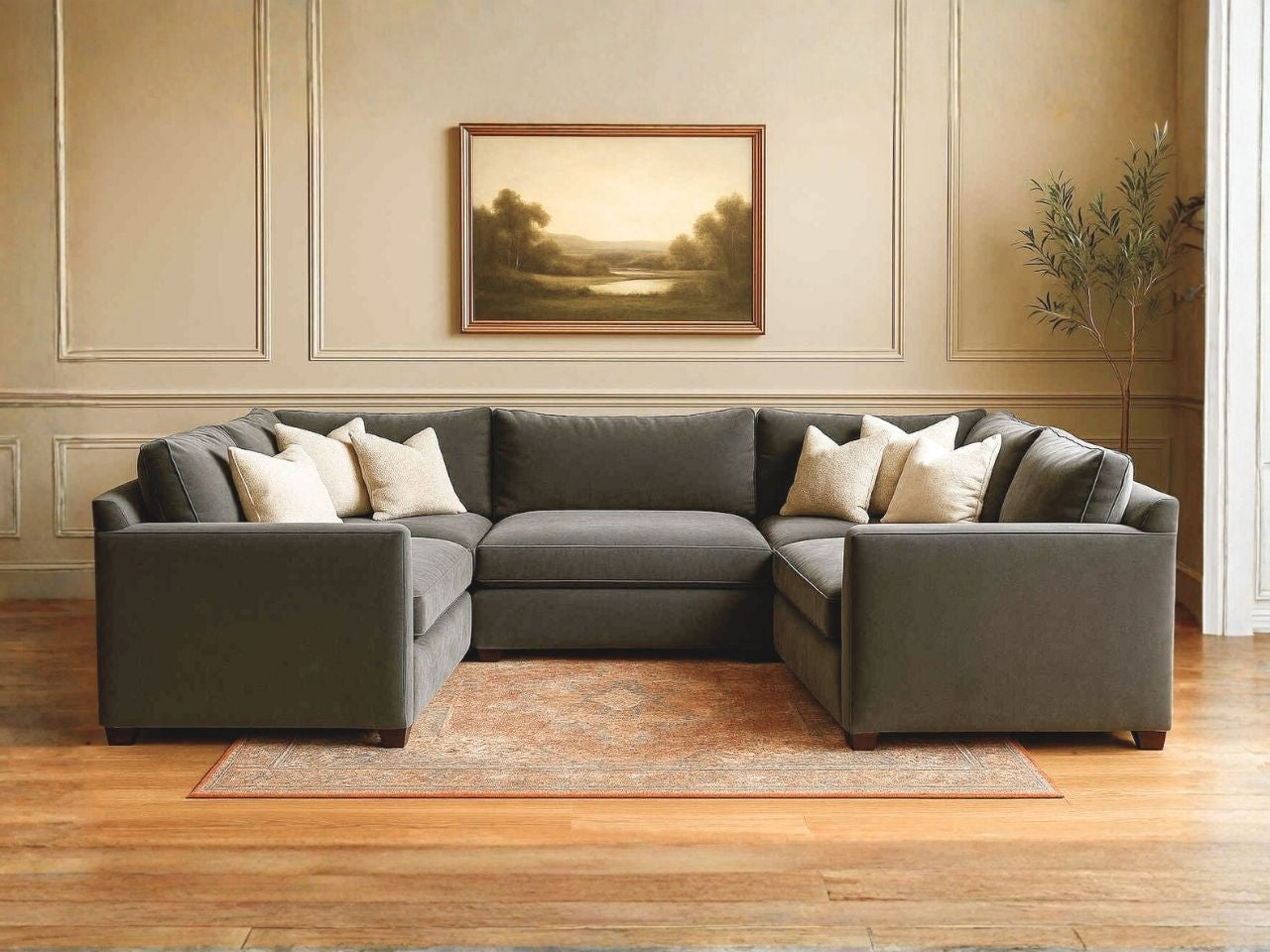 Custom 5-pc Cloud Modular Sectional - U Configuration view 5