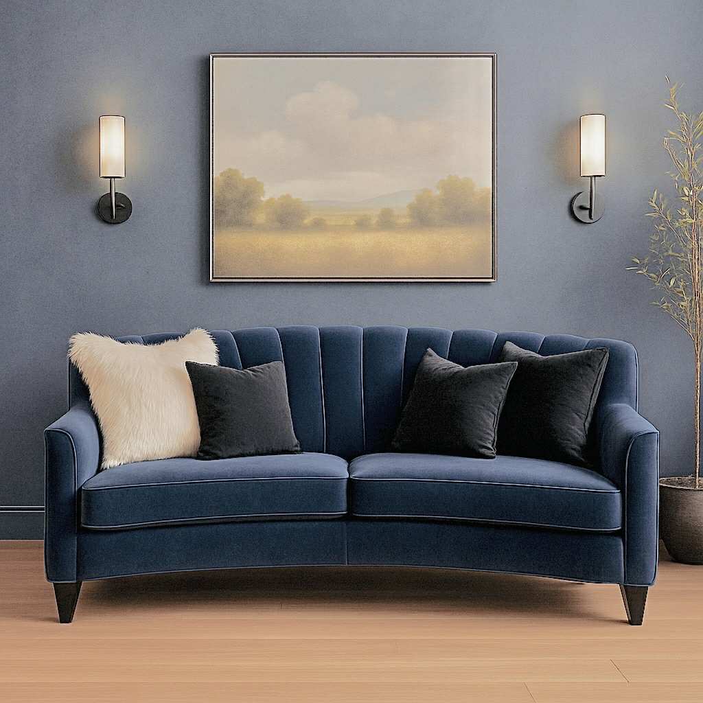 Chanel Custom Curved Sofa view 6