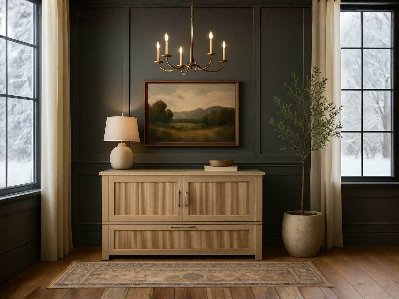 ANNA Solid Wood Cabinet Bed Queen Size view 6