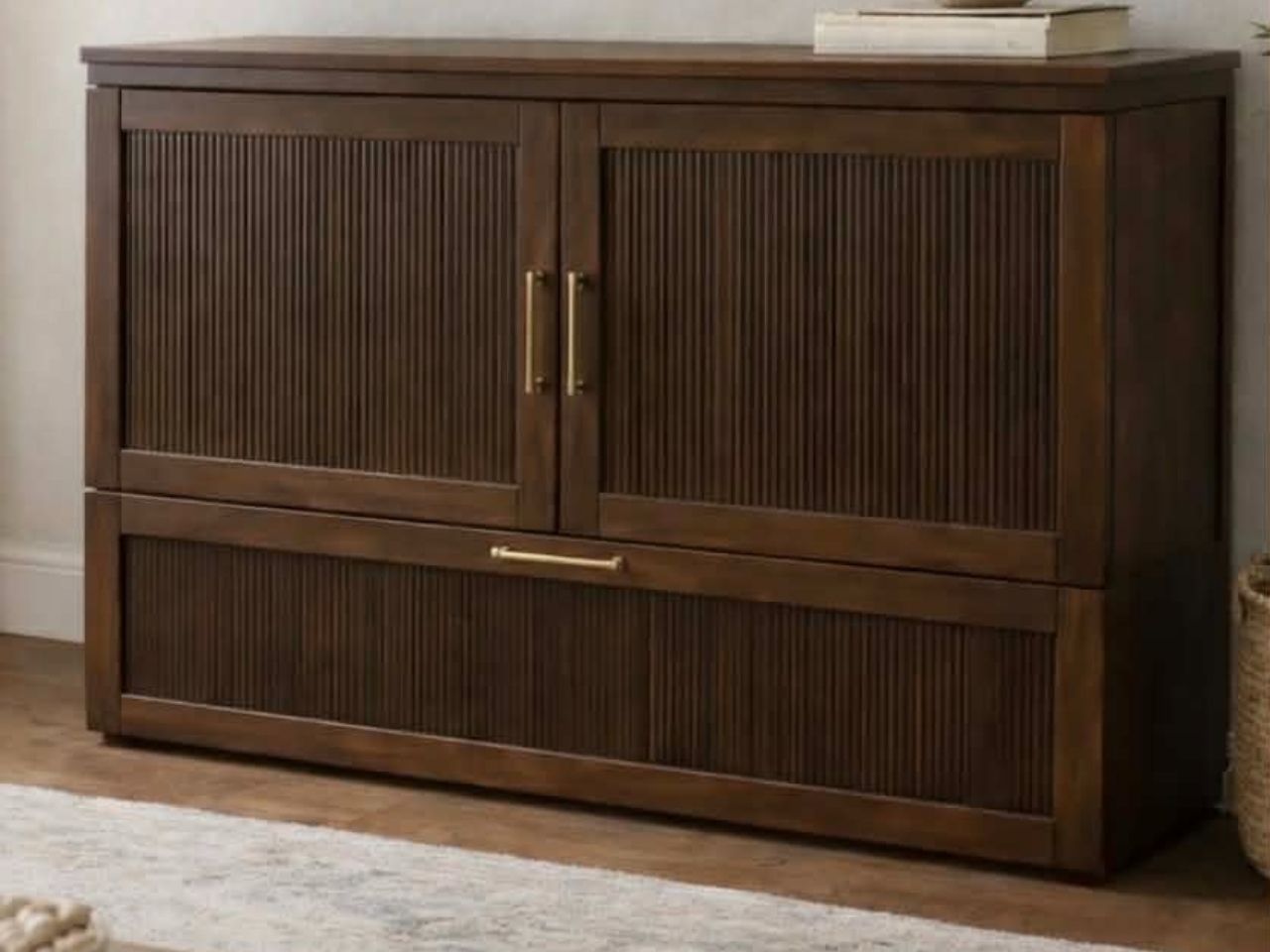 ANNA Solid Wood Cabinet Bed Queen Size view 5