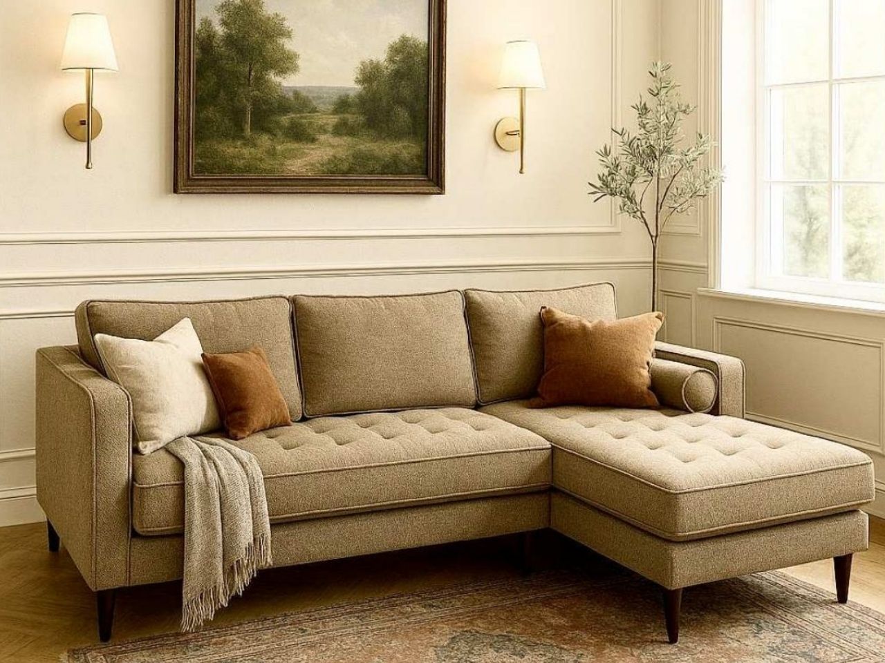 Angela 2 piece Custom Sectional view 3