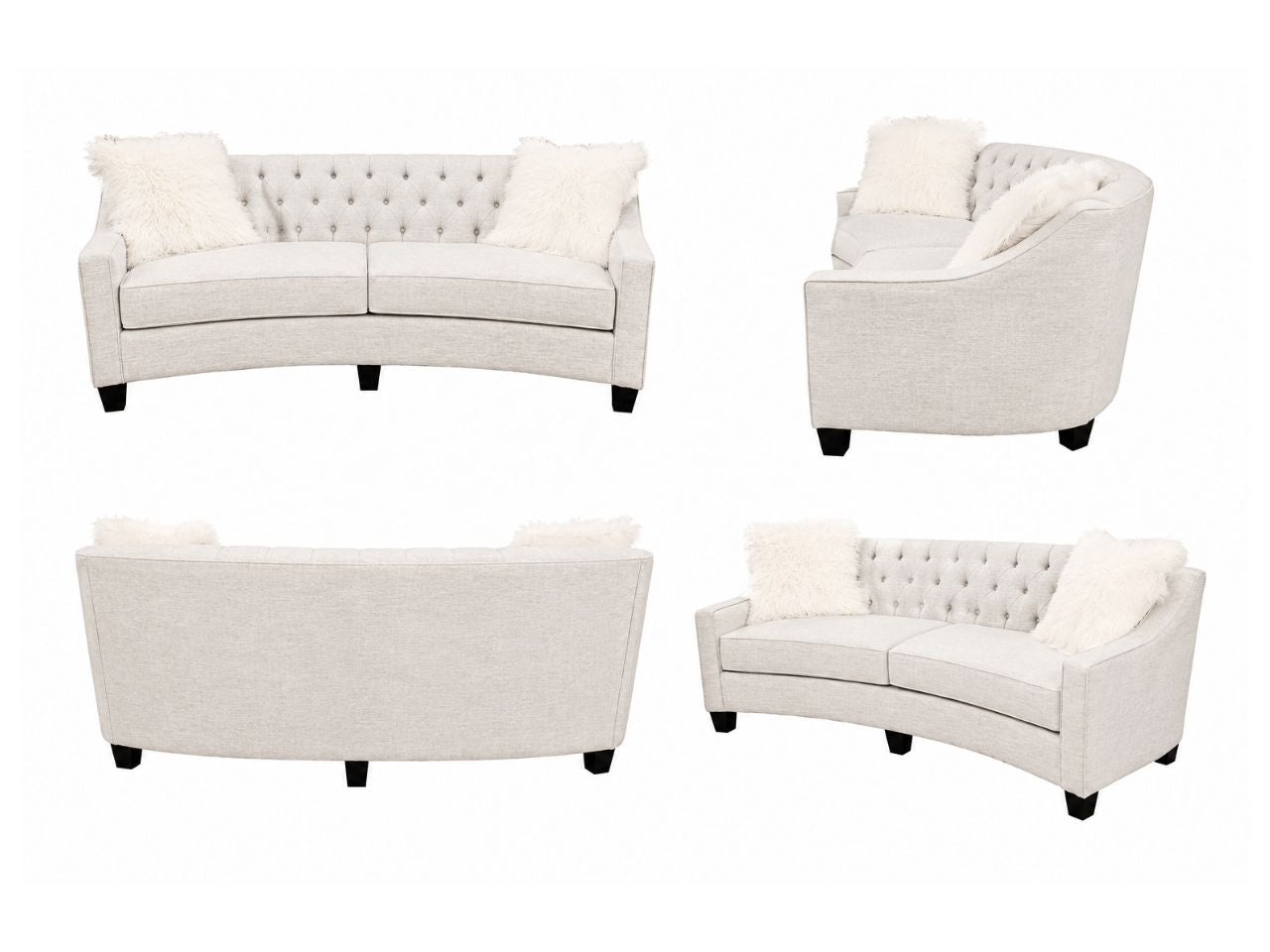 Astoria Custom Curved Sofa view 4