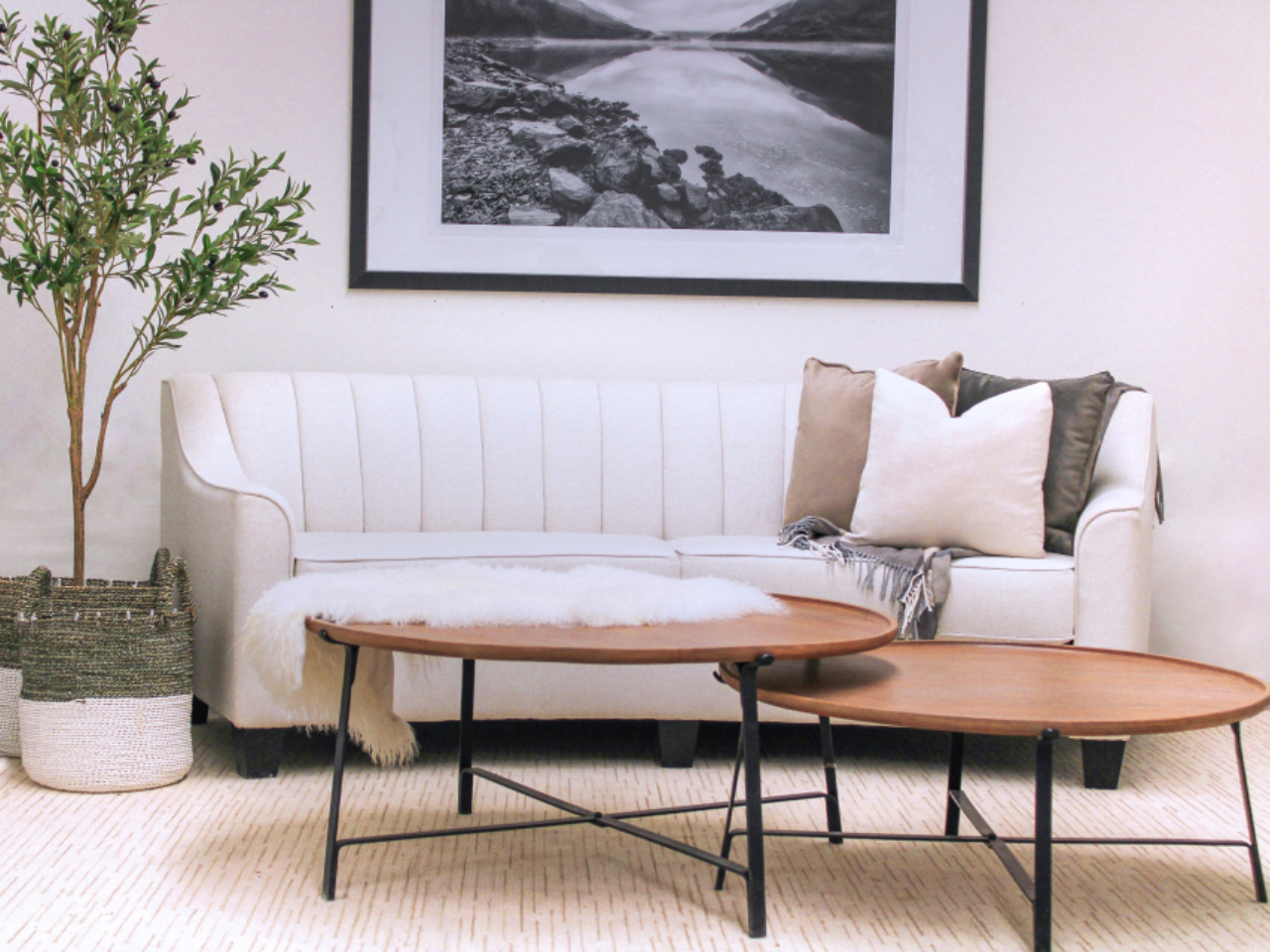 Chanel Custom Curved Sofa view 8