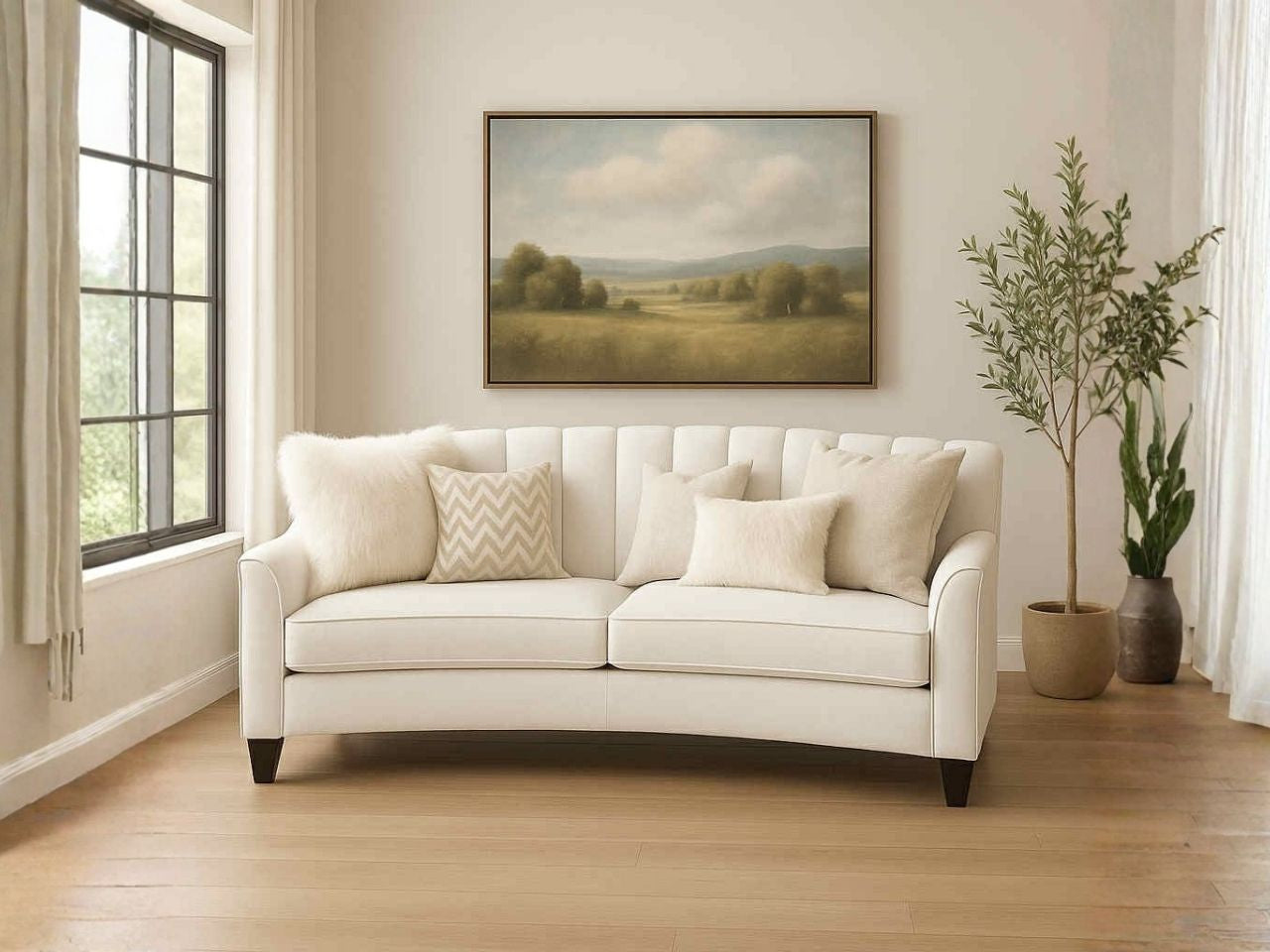 Chanel Custom Curved Sofa