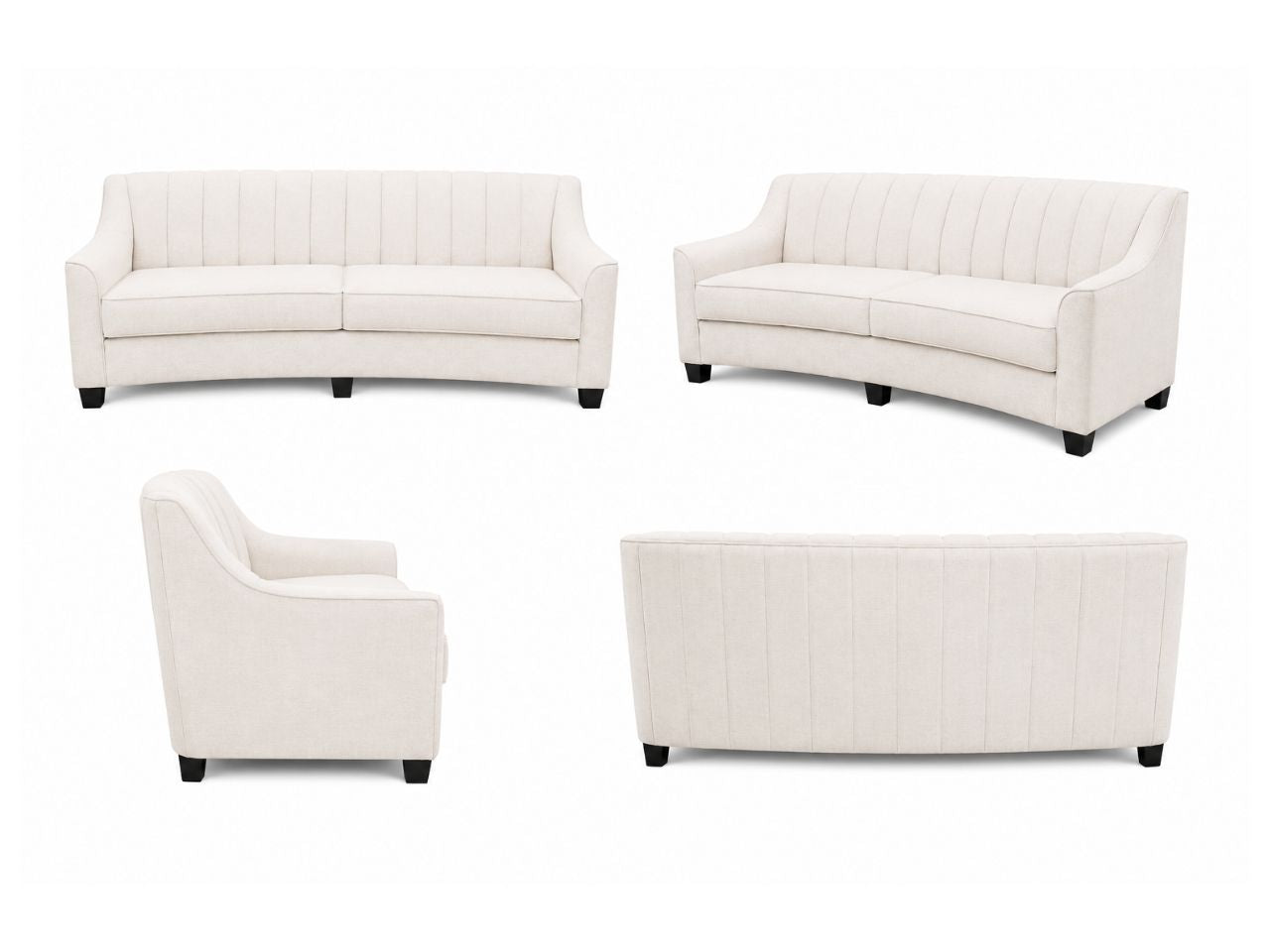 Chanel Custom Curved Sofa view 7