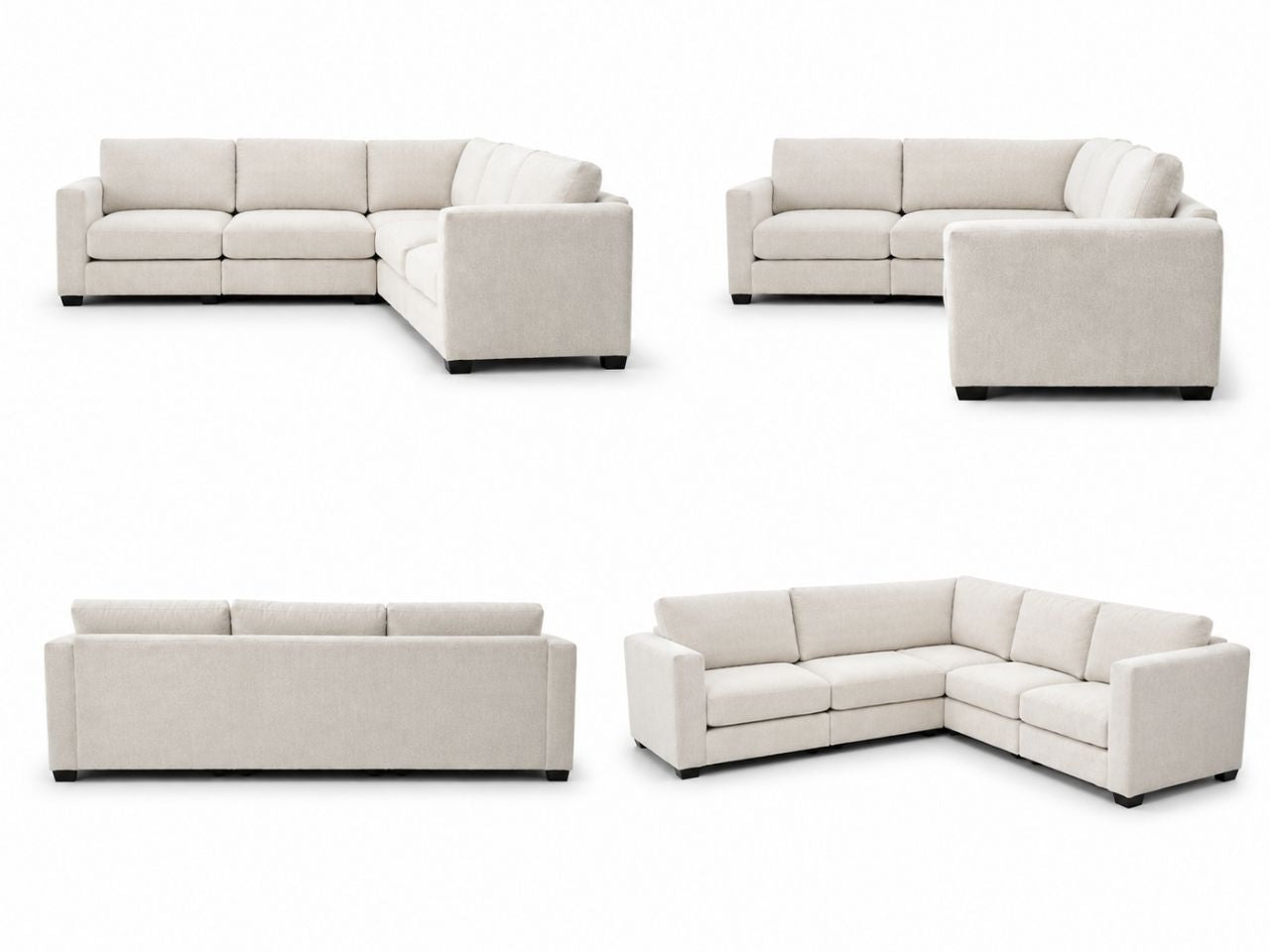 Custom 5-pc Cloud Modular Sectional - L Configuration configuration 6
