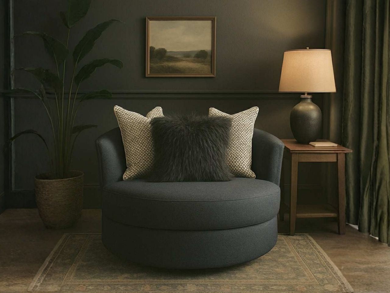 44" Lennox Mini Cuddle Nest Chair view 2