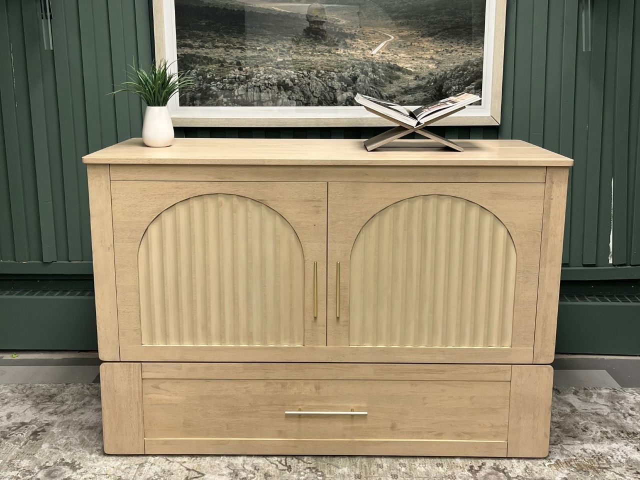 Eden Arched Solid Wood Cabinet Bed view 4