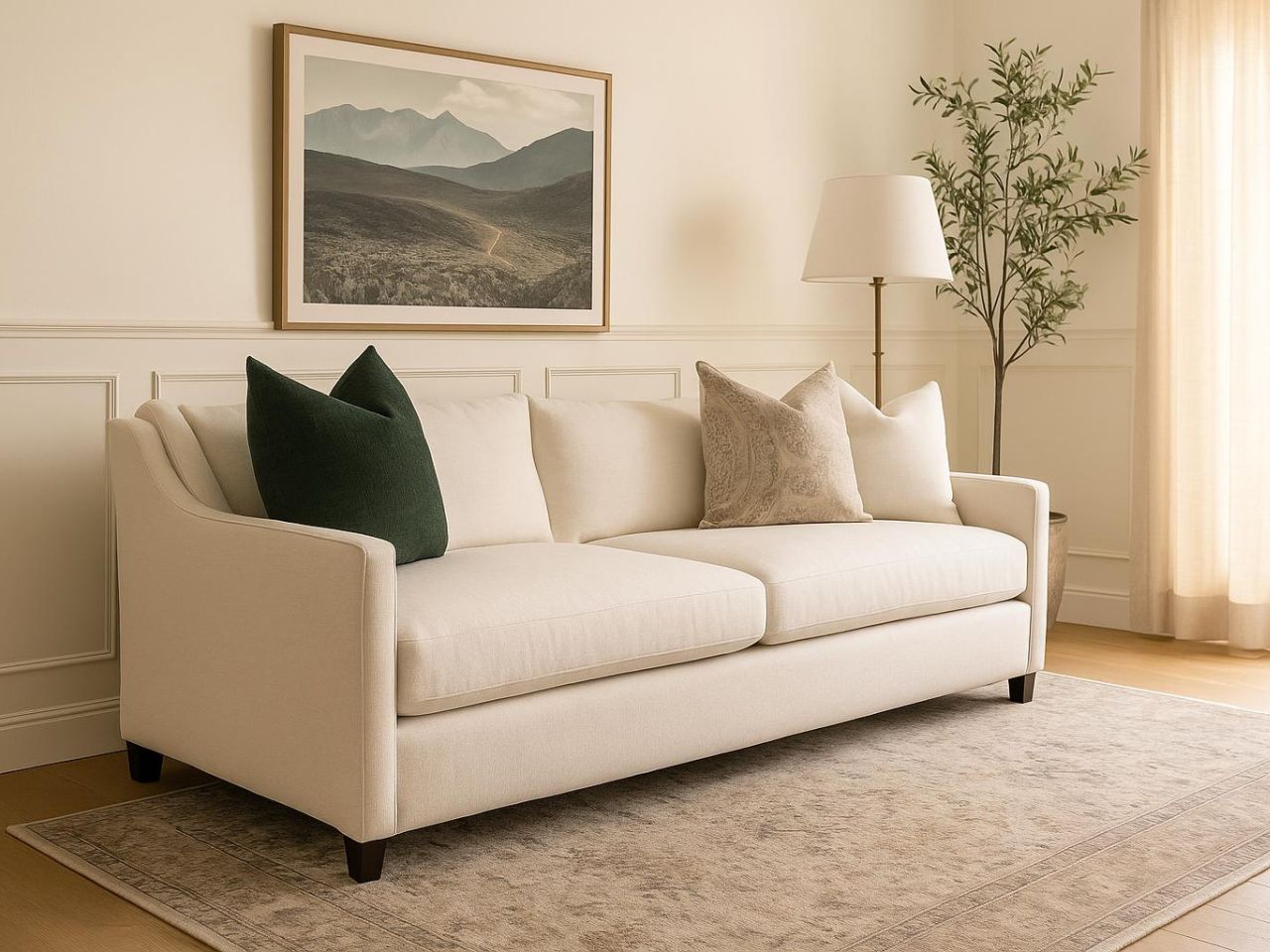 Lease Custom Sofa - Available in 200 fabrics view 2