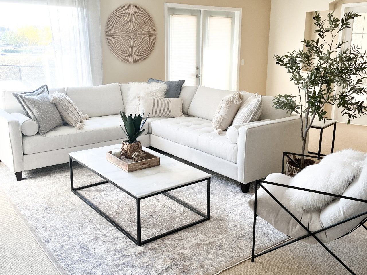 Custom 3-Piece Angela Sectional view 2