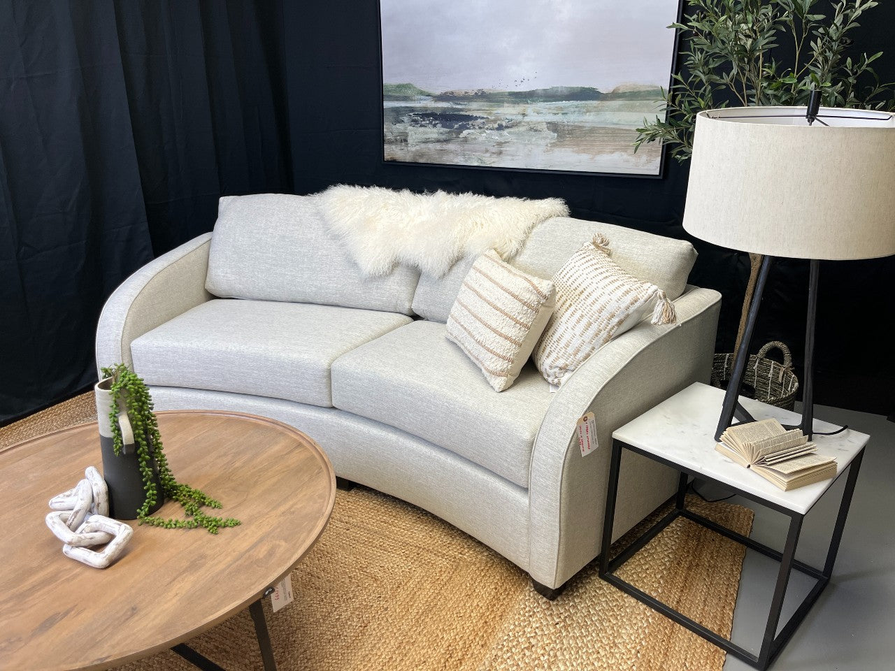 South Slope Custom 2-Seater Curved Sofa 94 view 2