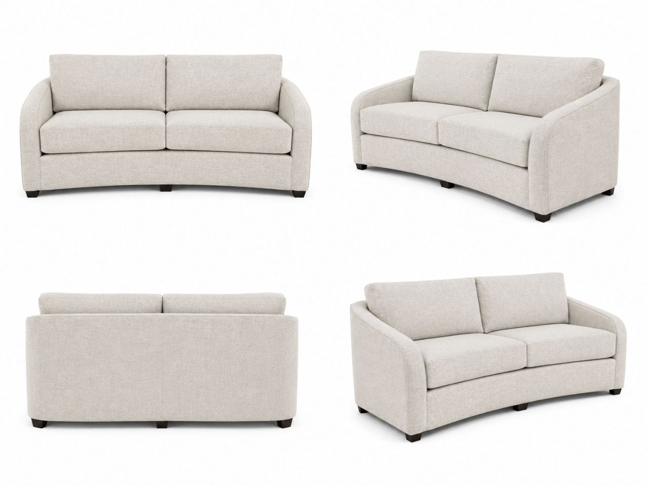 South Slope Custom 2-Seater Curved Sofa 94 view 6