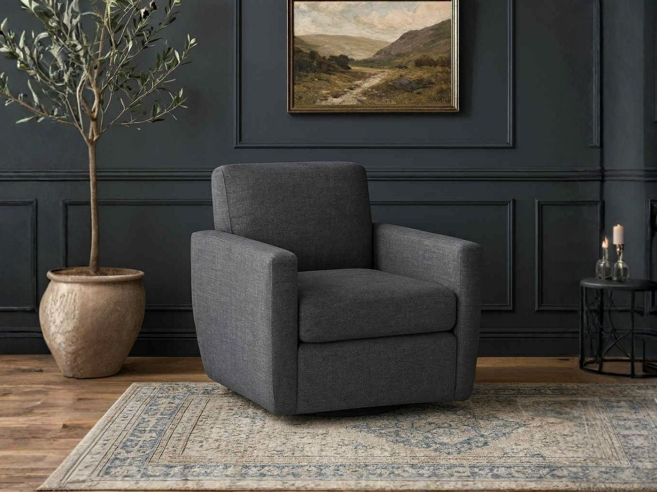 Madison Custom Swivel Chair view 3