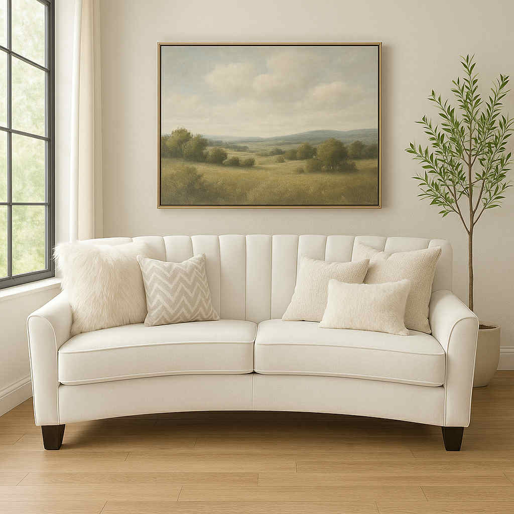 Chanel Custom Curved Sofa view 3
